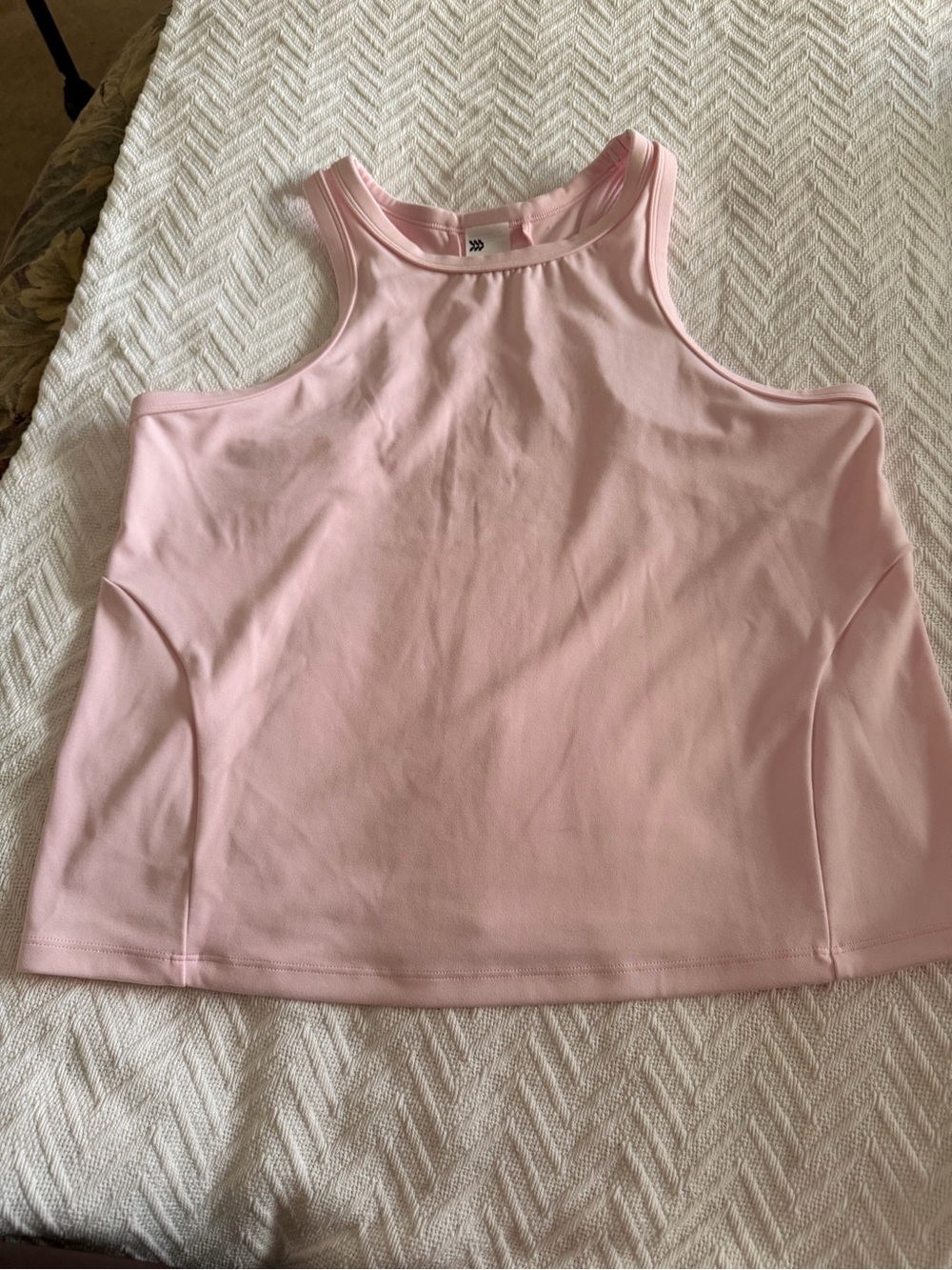 all in motion Pale Pink Crop Tank